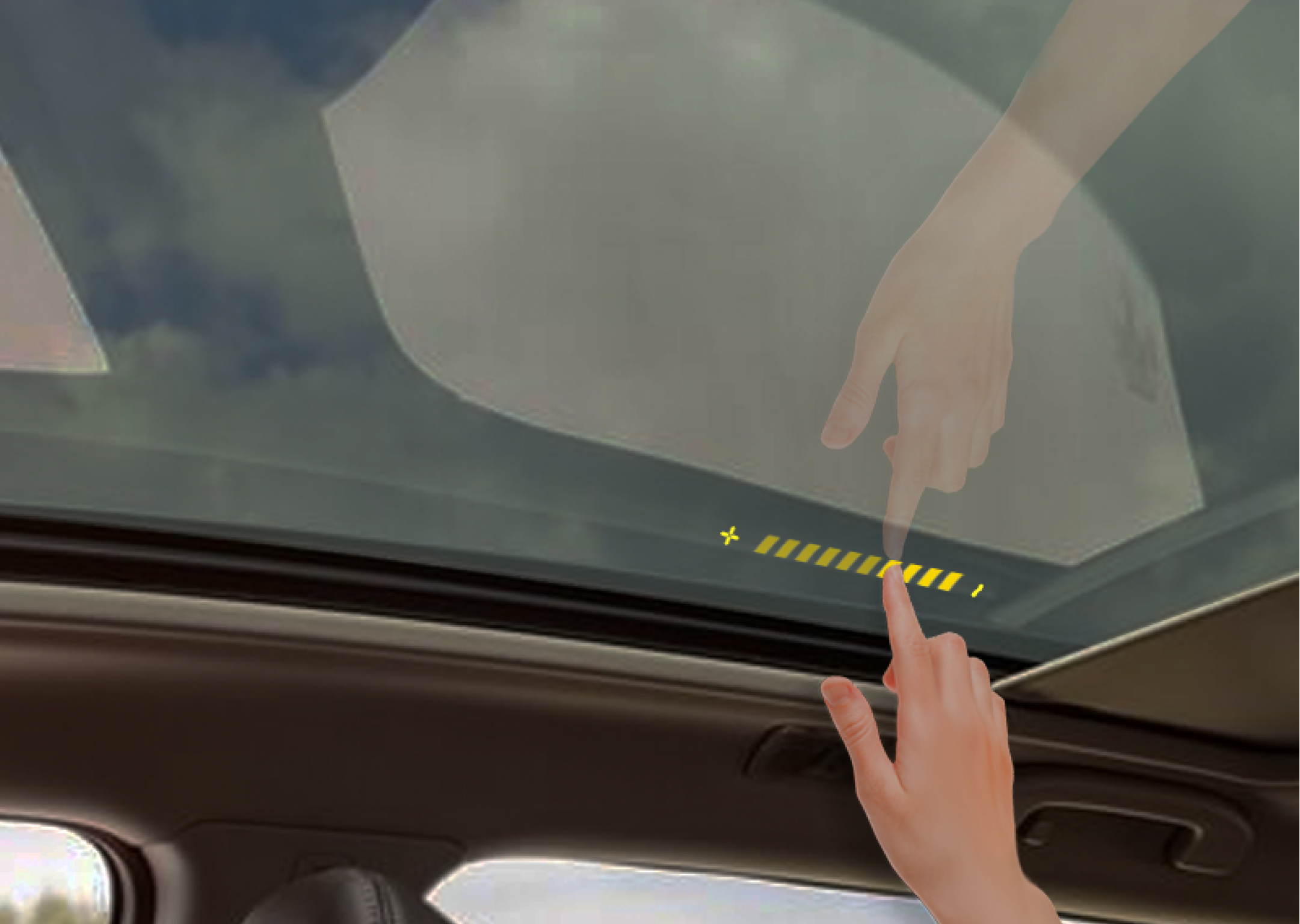 Next Generation Automotive Smart Glass NEW LUMINEQ Touch Demo